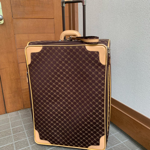 ラルフローレン モノグラム ロゴ 革 スーツケース 旅行バッグ