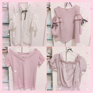 アンクルージュ(Ank Rouge)の量産型 ジャニヲタ 夏服 トップス ブラウス セット(シャツ/ブラウス(半袖/袖なし))