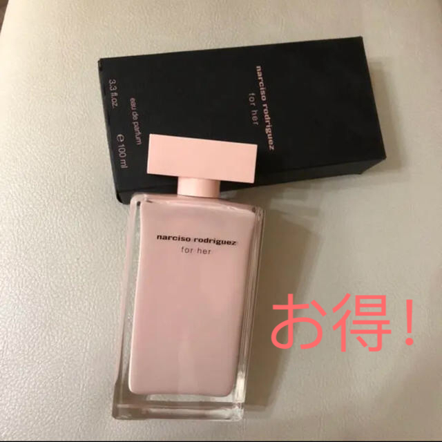 narciso rodriguez(ナルシソロドリゲス)の値下げ！ナルシソ ロドリゲス フォーハー オードパルファム 100ml コスメ/美容の香水(香水(女性用))の商品写真