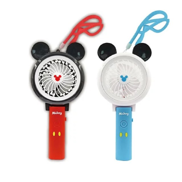 Disney(ディズニー)のミッキー 扇風機 水色 スマホ/家電/カメラの冷暖房/空調(扇風機)の商品写真