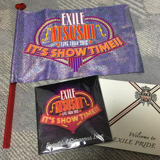エグザイル トライブ(EXILE TRIBE)のEXILE ATSUSHI it's SHOW TIME フラッグ&CD(ポップス/ロック(邦楽))