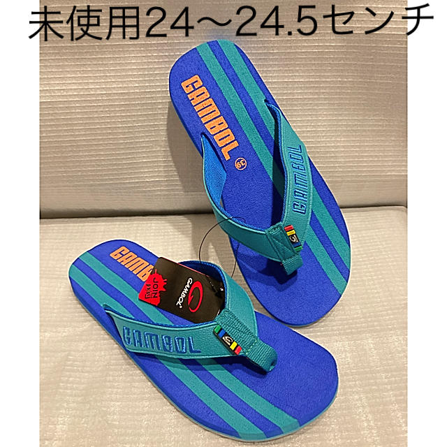 havaianas(ハワイアナス)の未使用ビーチサンダル青24〜24.5センチ レディースの靴/シューズ(ビーチサンダル)の商品写真