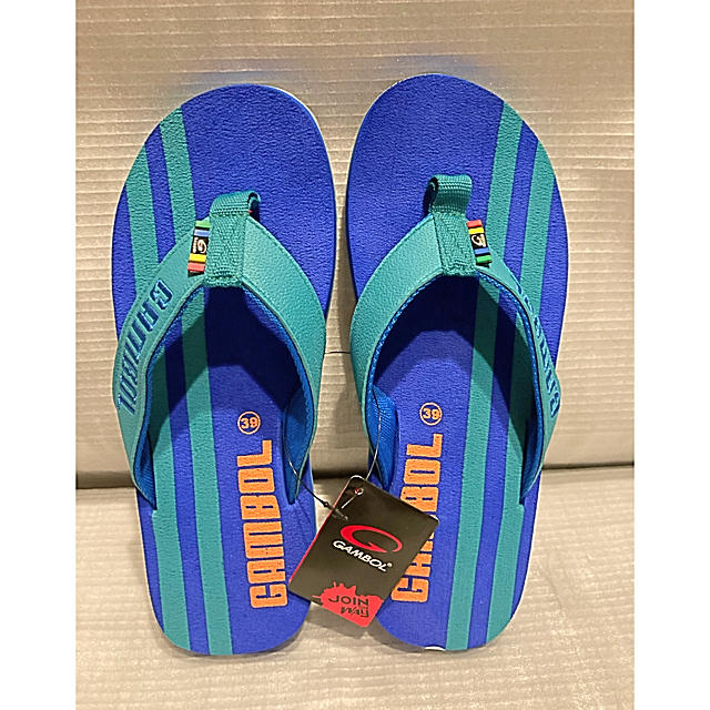 havaianas(ハワイアナス)の未使用ビーチサンダル青24〜24.5センチ レディースの靴/シューズ(ビーチサンダル)の商品写真