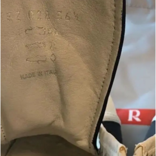 PRADA紺色ゴールドPRADAロゴいりビル高さ約8cm 362/1スニーカ PRADA紺色ゴールドPRADAロゴいりビル高さ約8cm 362/1スニーカ