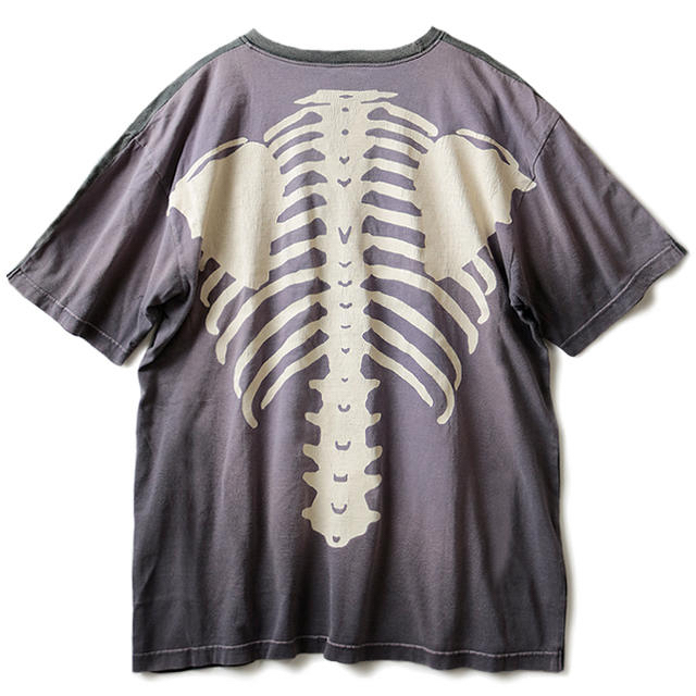 キャピタル  EK-1112 BONE 2 TONE REMAKE BIG TEE ボーンプリント2トーンリメイクビッグTシャツ メンズ FREE