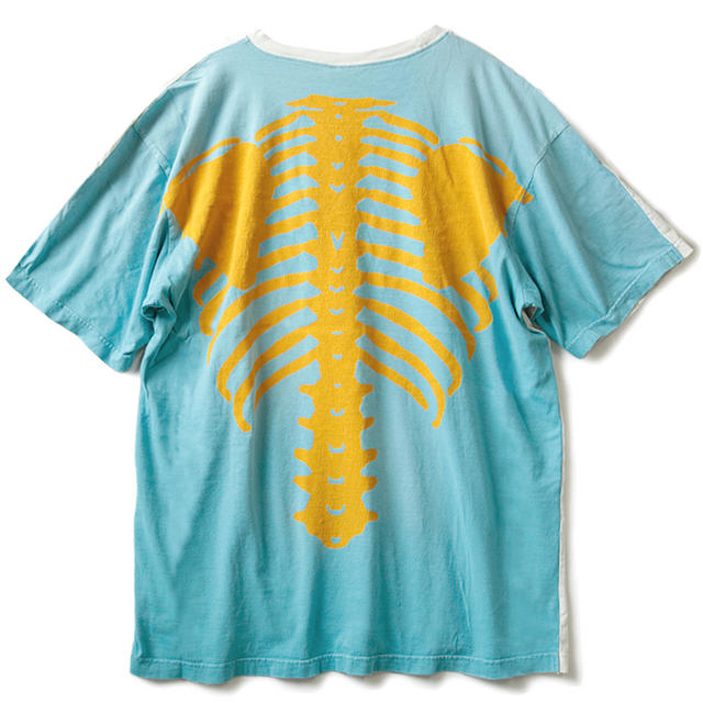 Tシャツ/カットソー(半袖/袖なし)KAPITAL 天竺 2TONE BIG ティシャツ BONE 骨