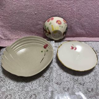石木文さん 花咲く森 大皿 未使用-