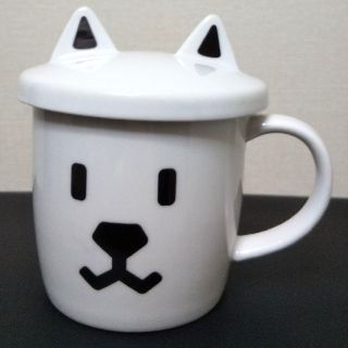 ソフトバンク(Softbank)のお父さんフタ付きマグカップ   SoftBank(ノベルティグッズ)