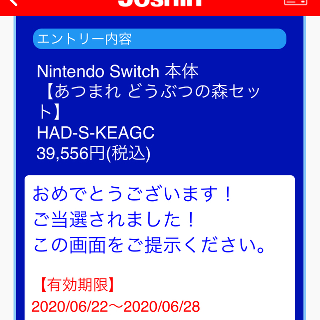 Nintendo Switch どうぶつの森 同封版