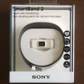 ソニー(SONY)のSONY SmartBand2 SWR12JP/W (中古品) (シロ)(その他)