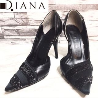 ダイアナ(DIANA)の【美品！セパレート！ポインテッドトゥ！】DIANAレザー切替えパンプス！(ハイヒール/パンプス)