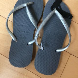 ハワイアナス(havaianas)のハワイアナス　スリム　スチールグレー(ビーチサンダル)