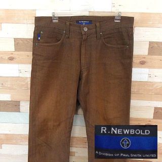 アールニューボールド(R.NEWBOLD)の【R.NEWBOLD】 美品 アールニューボールド ブラウンジーンズ 32(デニム/ジーンズ)