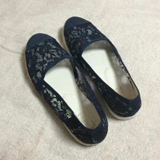 エスペランサ(ESPERANZA)の【エスペランサ(Esperanza)】ネイビー フラットシューズ(スリッポン/モカシン)