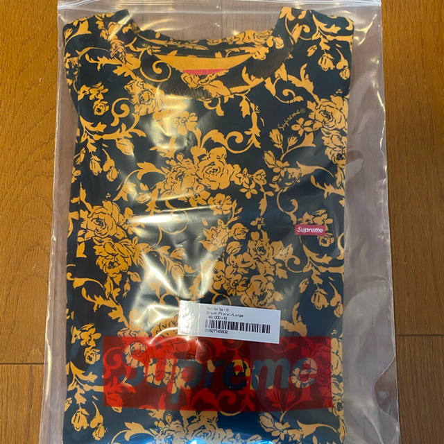 supreme  Black Floral Small box  Lサイズ