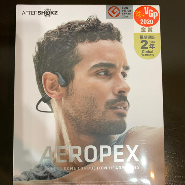 SONY(ソニー)の【新品未開封】(交換品)【おまけ付き】AFTERSHOKZ AEROPEX スマホ/家電/カメラのオーディオ機器(ヘッドフォン/イヤフォン)の商品写真