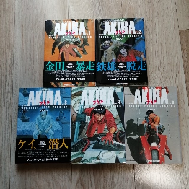 刺繍サービス バッティング手袋 アキラ AKIRA オールカラー 国際版 5巻
