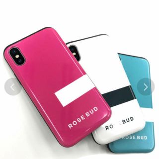 ローズバッド(ROSE BUD)のROSE BUD■収納付き背面シェルケース(iPhoneケース)