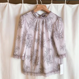 プロポーションボディドレッシング(PROPORTION BODY DRESSING)の配色レースバックリボンブラウス(シャツ/ブラウス(長袖/七分))