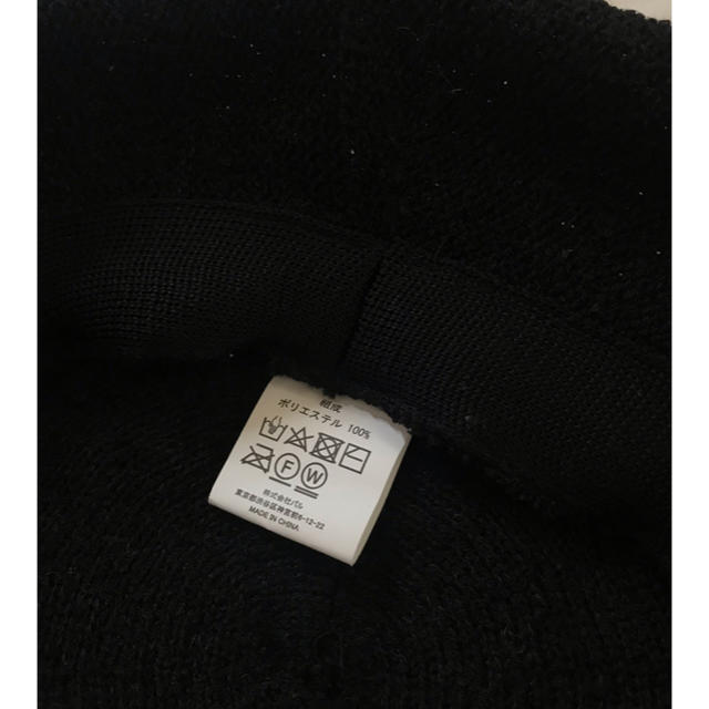 春夏 ブラック ベレー帽 レディースの帽子(ハンチング/ベレー帽)の商品写真