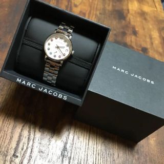 マークバイマークジェイコブス(MARC BY MARC JACOBS)のボッジ様　マークジェイコブス　時計　シルバー　ストーン(腕時計)