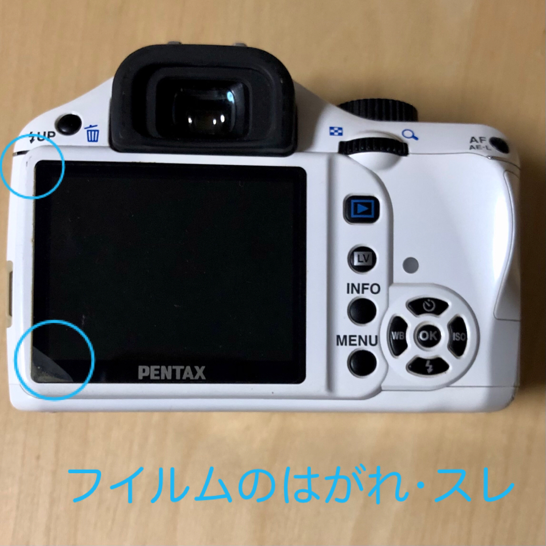 箱付★PENTAX K-x デジタル一眼レフカメラ　ホワイト kx