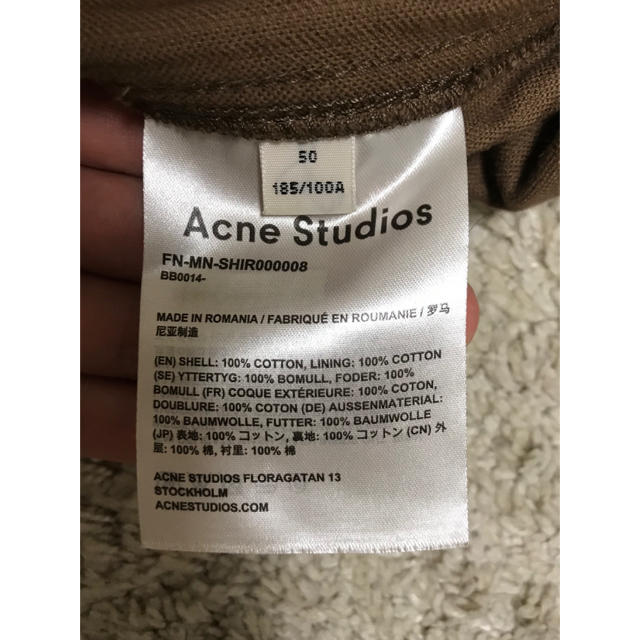 ACNE(アクネ)のAcne Studios コーデュロイオープンカラーシャツ メンズのトップス(シャツ)の商品写真