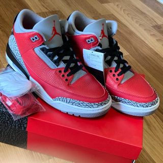 ナイキ(NIKE)のNIKE Air Jordan 3 unite red sement 28cm(スニーカー)