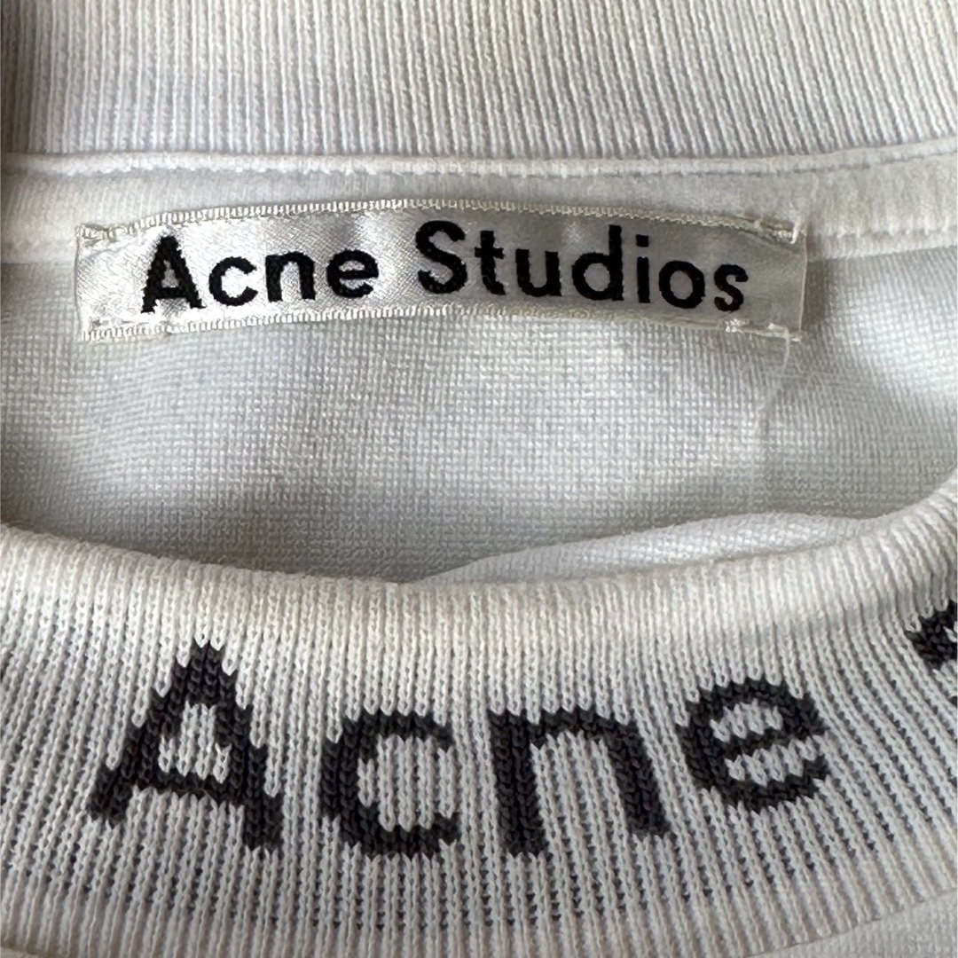 ACNE(アクネ)のacne studios tシャツ　モックネック　ホワイト メンズのトップス(Tシャツ/カットソー(半袖/袖なし))の商品写真