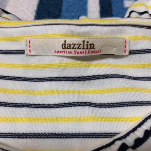 dazzlin(ダズリン)のdazzlin ボーダーフリルトップス【最終値下げ】 レディースのトップス(カットソー(半袖/袖なし))の商品写真