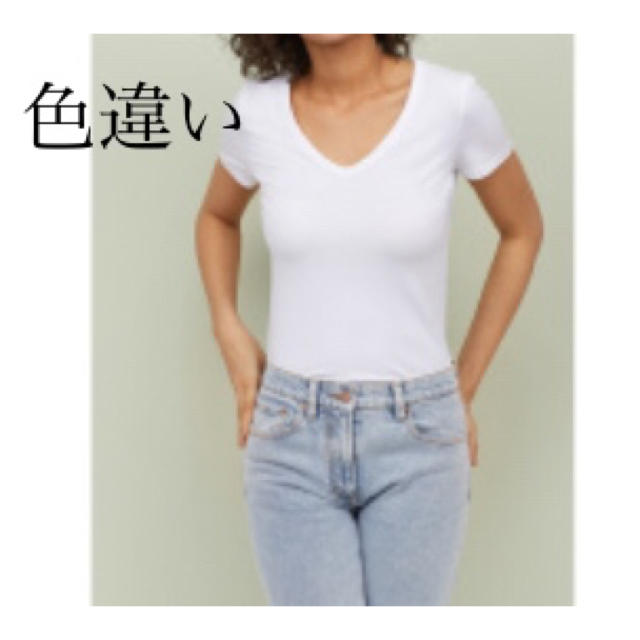 H&M(エイチアンドエム)のH&M ベーシックVネックTシャツ レディースのトップス(Tシャツ(半袖/袖なし))の商品写真