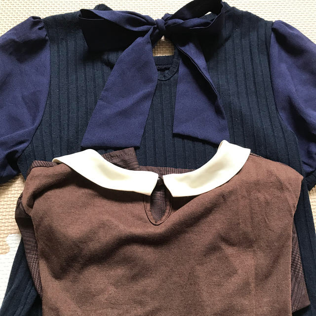 レディース  ブラウス　セット　Mサイズ　夏服　半袖 レディースのトップス(シャツ/ブラウス(長袖/七分))の商品写真