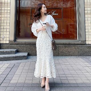 リエンダ(rienda)のrienda  Lace Mermaid J/W SK【WHT/XS】(ロングスカート)