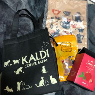 カルディ(KALDI)のカルディ ネコの日バック　紅茶(トートバッグ)