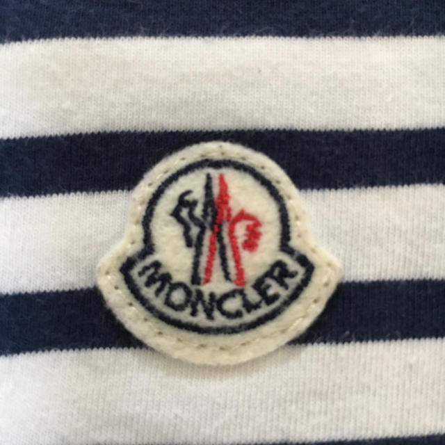 モンクレール ボーダー 半袖Tシャツ ロゴワッペンMONCLER モンクレール ボーダー 半袖Tシャツ ロゴワッペンMONCLER