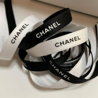 シャネル(CHANEL)の希少！1cm幅 CHANEL ラッピング リボン 2m(ラッピング/包装)