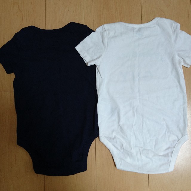 babyGAP(ベビーギャップ)のbabyGAP  半袖ロンパース  ネイビー&白 キッズ/ベビー/マタニティのベビー服(~85cm)(ロンパース)の商品写真