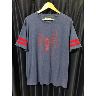 マーベル(MARVEL)のMARVEL スパイダーマン 蜘蛛 半袖 Tシャツ ネイビー レッド 2X(Tシャツ/カットソー(半袖/袖なし))