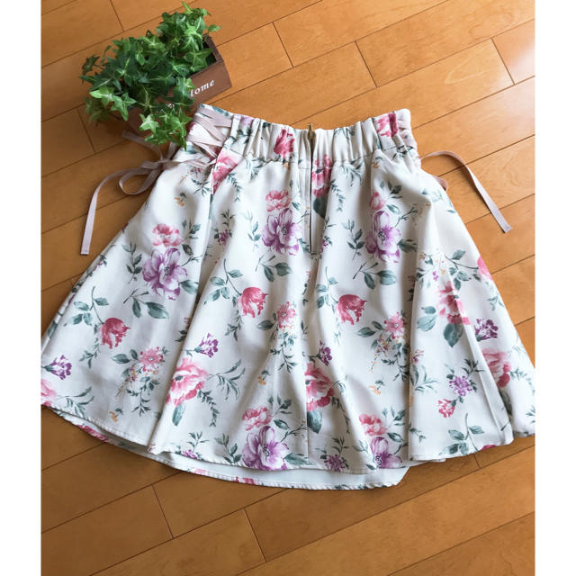 ♪マジョステックレゴン 花柄サイドリボン　キュロットスカート  ♪ レディースのスカート(ミニスカート)の商品写真