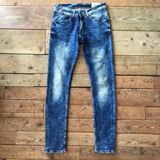 ザラ(ZARA)の美品 ZARA MAN ケミカルウォッシュ デニム パンツ ストレッチ ザラ(デニム/ジーンズ)