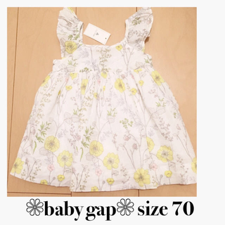 ベビーギャップ(babyGAP)の春新作❁新品 size70 花柄ワンピ(ワンピース)