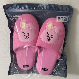 ボウダンショウネンダン(防弾少年団(BTS))の【新品未開封】BT21 cooky appliqué slippers スリッパ(スリッパ/ルームシューズ)