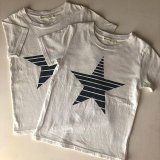 ビームス(BEAMS)のBEAMS mini スター　Tシャツ　2枚セット(Tシャツ/カットソー)