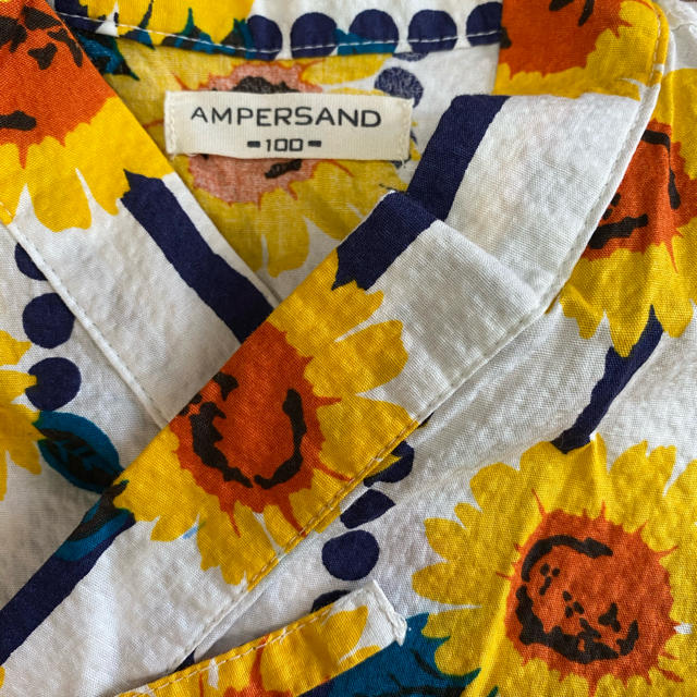 ampersand(アンパサンド)の専用　Ampersand ひまわり 甚平  100 キッズ/ベビー/マタニティのキッズ服女の子用(90cm~)(甚平/浴衣)の商品写真