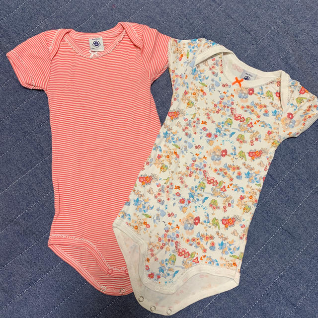 PETIT BATEAU(プチバトー)のプチバトー　半袖つなぎ　18m/81cm キッズ/ベビー/マタニティのベビー服(~85cm)(肌着/下着)の商品写真