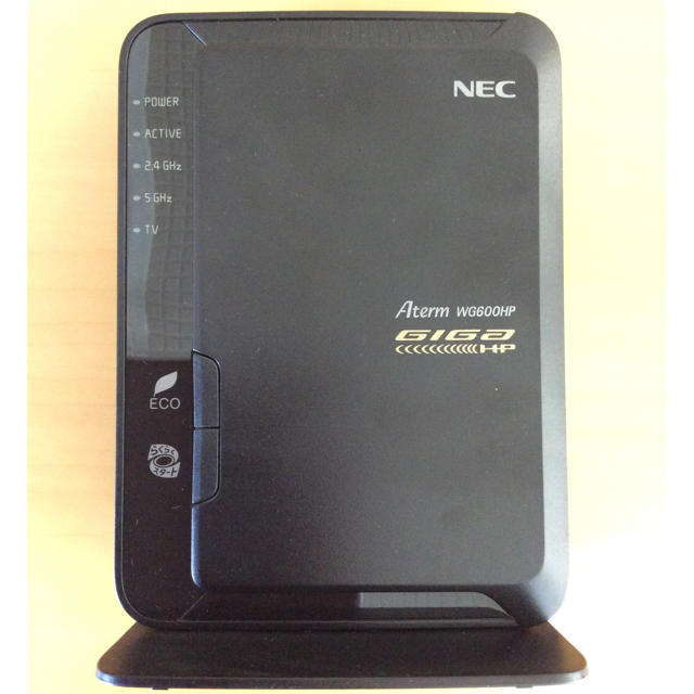 NEC(エヌイーシー)の<値下げ>NEC PA-WG600HP 無線LANルーター(中古) ※送料無料 スマホ/家電/カメラのPC/タブレット(PC周辺機器)の商品写真