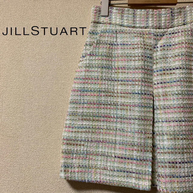 JILLSTUART(ジルスチュアート)の【極美品】JILLSTUART マルチカラータイトミニスカート 日本製 レディースのスカート(ミニスカート)の商品写真