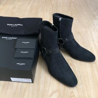 サンローラン(Saint Laurent)の新品！SAINT LAURENT WAX加工ワイアットブーツ 定価16.2万円(ブーツ)