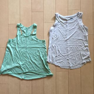 オールドネイビー(Old Navy)の OLD NAVY ガールズタンクトップ 2枚セット 120(Tシャツ/カットソー)