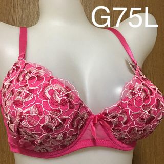 パンジーレース ブラショー G75L ショッキングピンク(ブラ&ショーツセット)